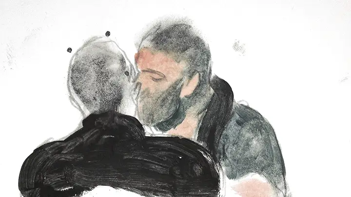 Still Frame from 'For the Best'(2015), AI transformation experiment 2022